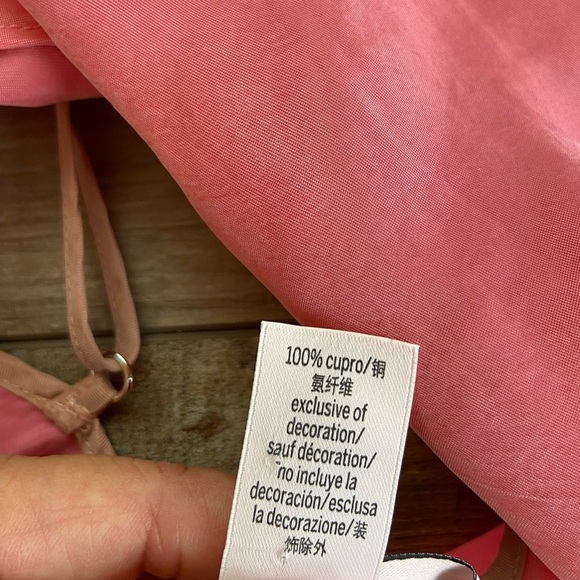 Victoria's Secret Cami Tank Pajama Top Size L Pink Sexy Cupro Adjustable Strap - Picture 8 of 8
